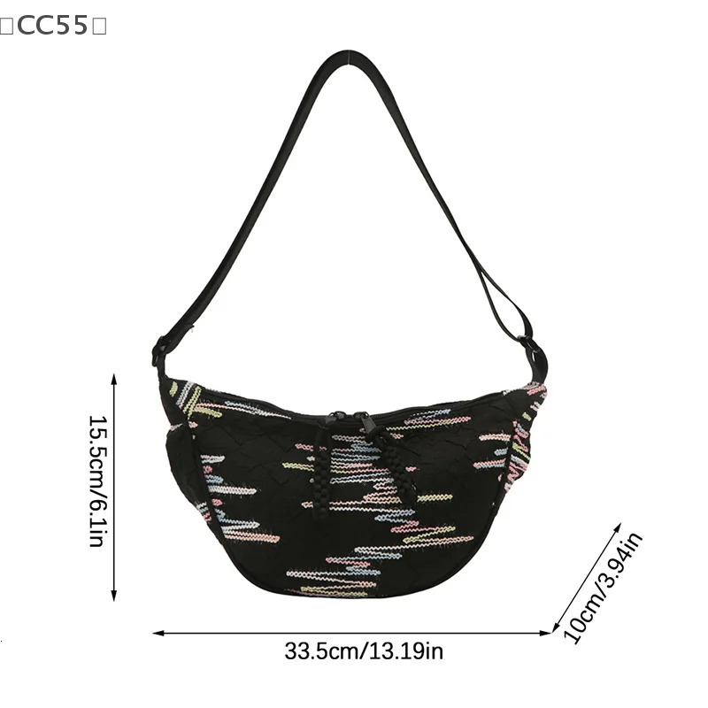 CC55Simple Casual Ins Bag For Women Small Fresh Forest Style Messenger Bag Sports Chest Bag Niche Student Trendy Waist Bag 251030