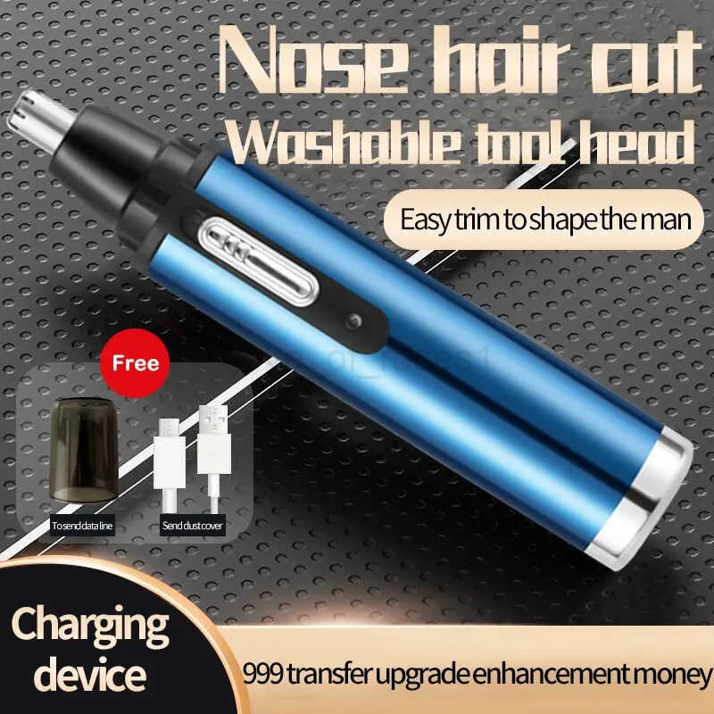 Electric Nose Hair Clipper Rechargeable Multi Kinetic Shaving Two in One Unisex Fully Automatic Washable Shaving Nose Trimmer Z251030