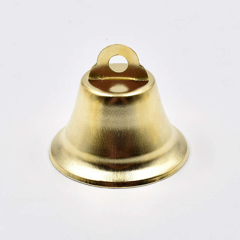 10-50MM Gold Open Horn Christmas Decoration Small Bell Wind Chime DIY Accessories