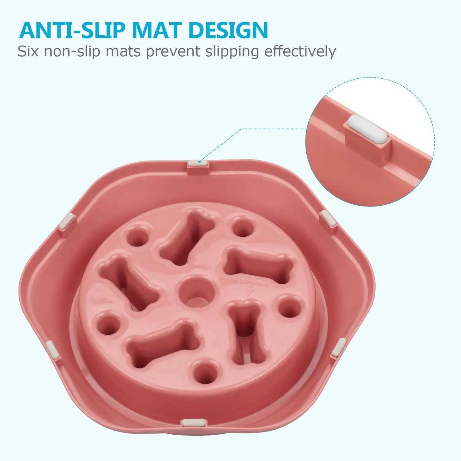 Dog Slow Feeder Bowl Antiglutton Food Bowl for Dogs Slow Eating Dog Feeders Healthy Diet Pet Feeding Watering Supplies J251113