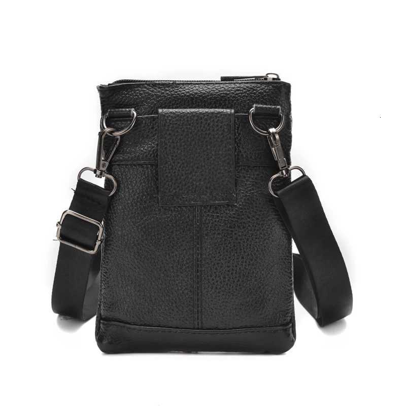 Genuine Leather mens Crossbody Bag High Quality Business Messenger Bag Mini Large Capacity Waist Pack Y251011