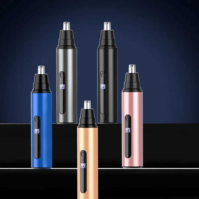 Electric Nose Hair Trimmer Portable Nose Ears Hair Eyebrow Trimmer for Men LED Display Rechargeable Nose Trimmer M251030