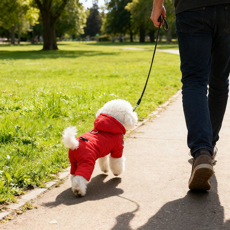 Winter and Autumn Thickened Down Cotton Coats for Small Dogs like Bichon Frise and Teddy Providing Warmth