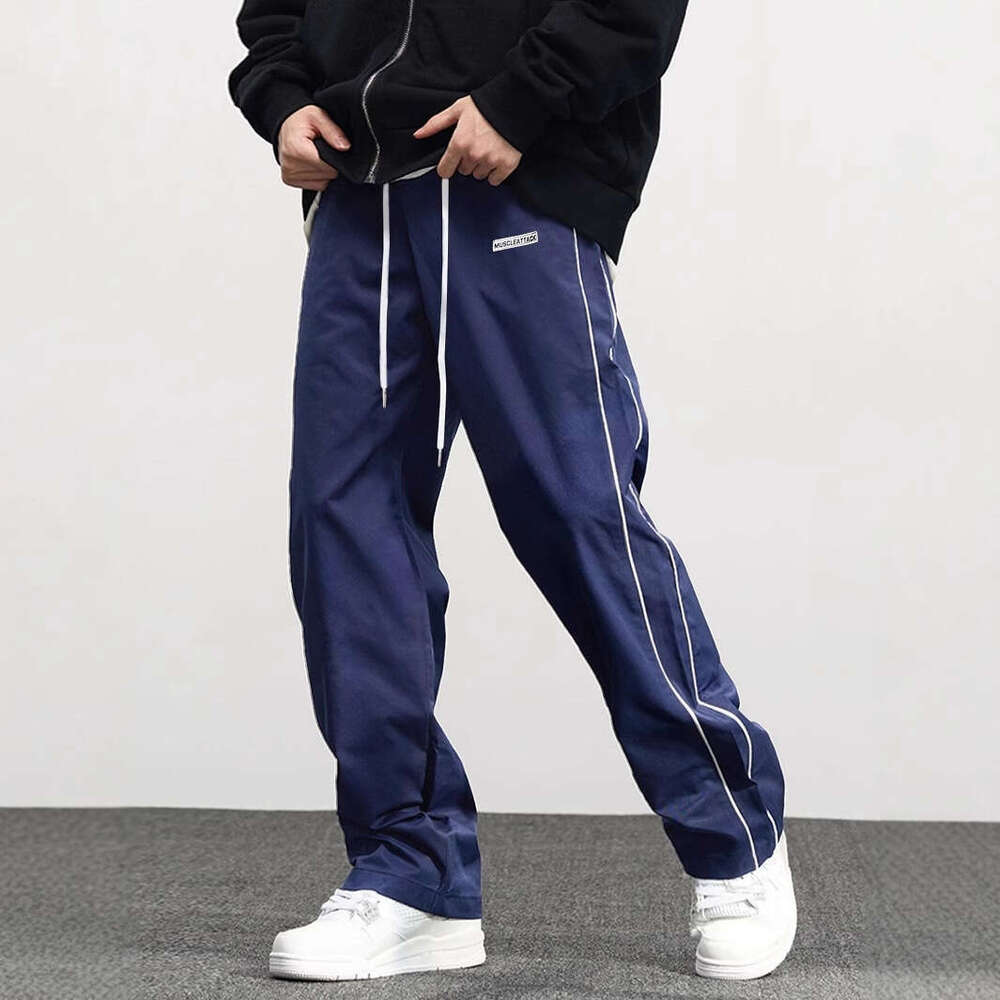 European Size Men's New Woven High Street Fashion Brand Casual Jogger Pants for Men