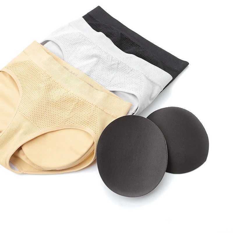 Women Sponge Padded Abundant Buttocks Pants Lady Push Up Middle Waist Panties Briefs Underwear Fake Ass Butt Lifter Hip L251030