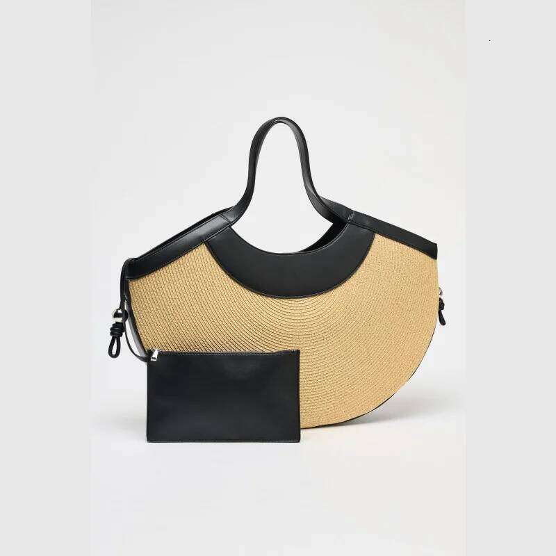 Basket Style For Women, Fashionable Top Handle Tote Bag, Summer Design Straw Shoulder Beach Bag