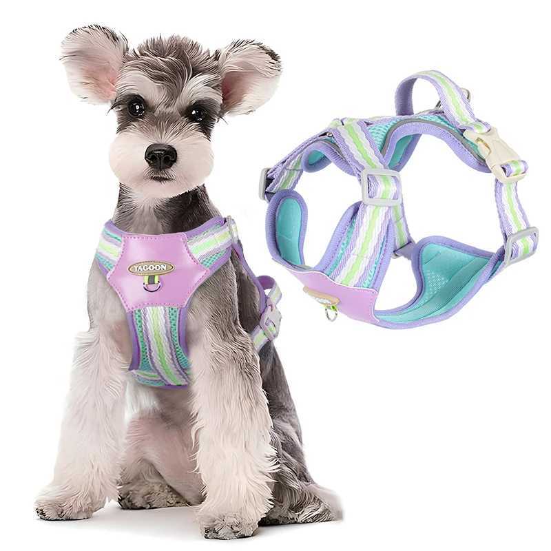 Small Dog Harness NoPull Adjustable Vest Reflective Breathable Lightweight Pet Chest Harness Comfort for PuppiesDaily Walks T J251129