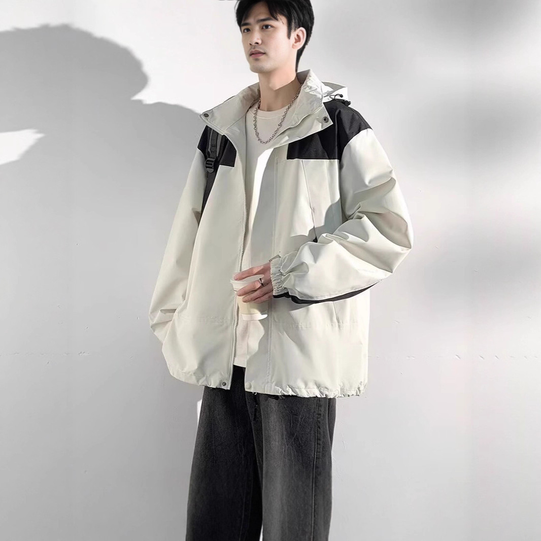 Designer Coat Trendy Outdoor Windproof Waterproof Jacket Men Spring Autumn Casual American Style Sports Hooded Hiking Jacket