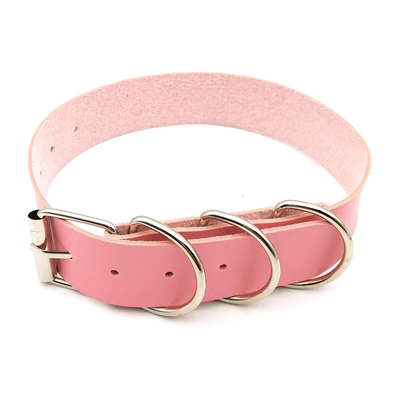 30MM Width Goth Sexy Buckle Belt PU Leather Collar Choker Necklaces for Women Men Punk DIY Cosplay Chocker Jewelry Gift 251023