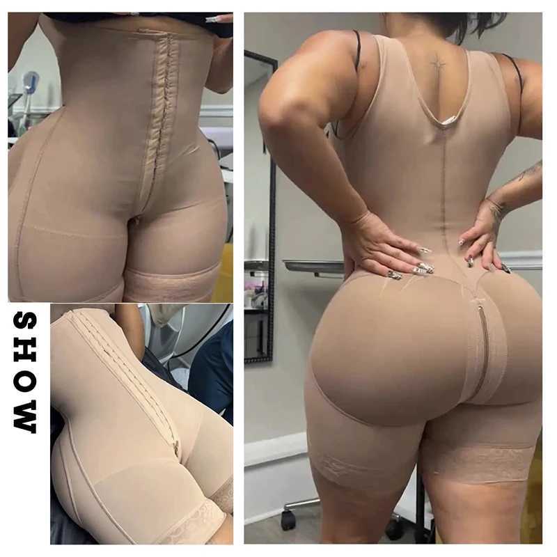 Fajas Colombiana Girdles Full Body Shaper Lift Up Butt Lifter Bodysuits Tummy Control Panties Waist Thigh Slimmer L251030