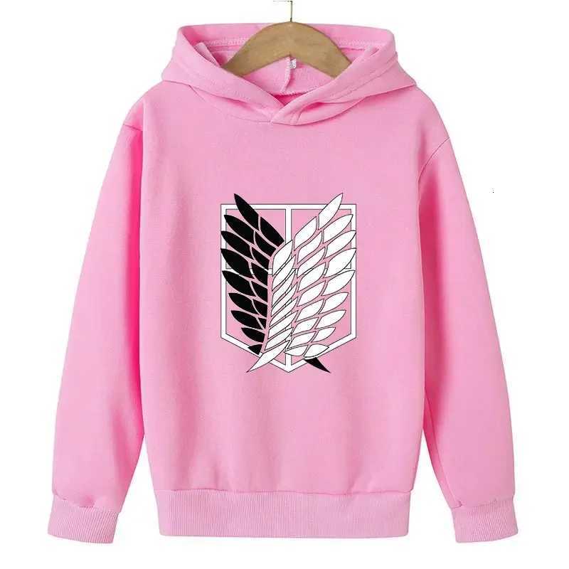 Autumn Childrens Cartoon and Anime Clothing Attack on Titan Sports Hoodie Childrens Clothing Street Anime SportswearT251030