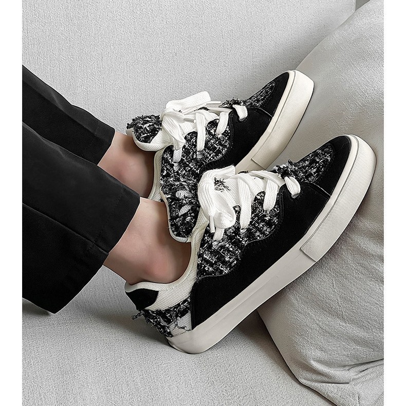 Korean version of small fragrance casual shoes women's autumn new German training shoes bread niche and versatile light skateboard shoes2025