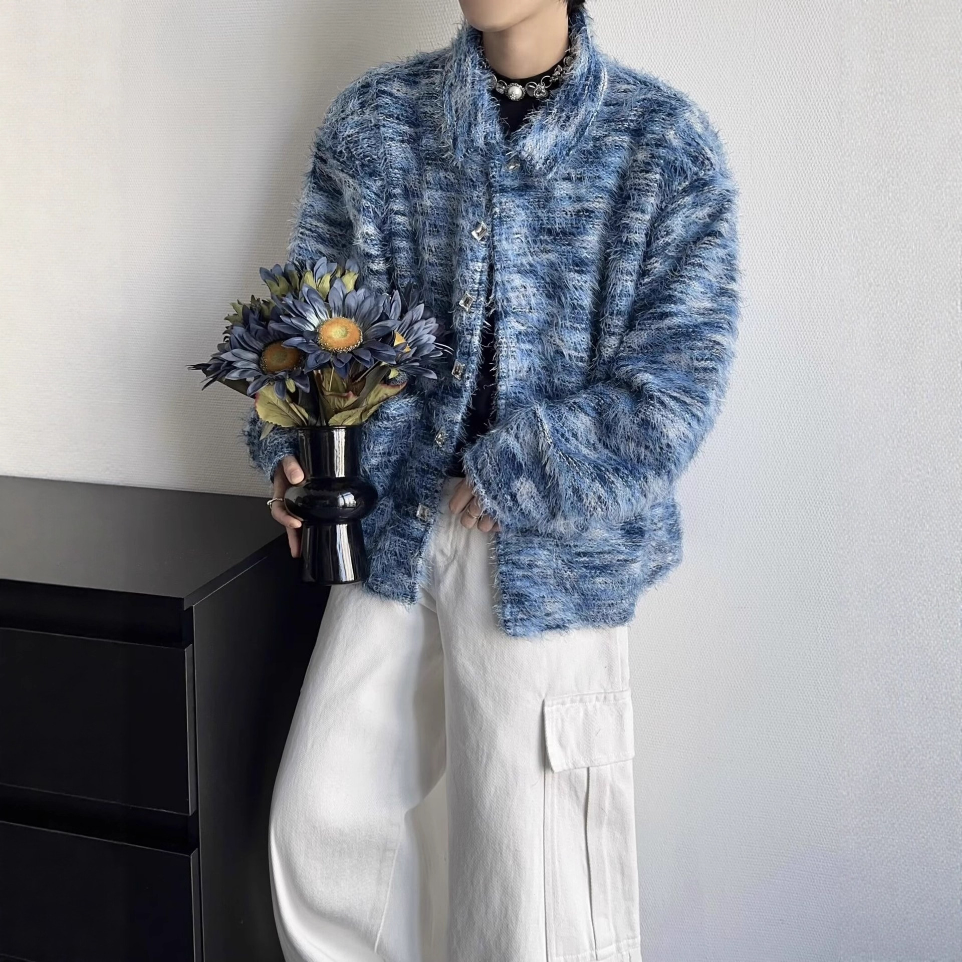 Spring And Autumn New Style Lazy High-end Small Fragrance Style Tassel Shirt Jacket Men Loose Casual Designer Jacket Shirt Jacket Cardigan Trendy