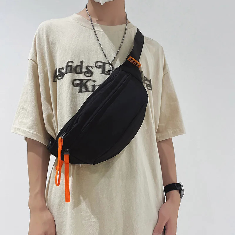 Casual Trend Waist Bag Hip pack Street style Women Belt Bags Large capacity Nylon Waist packs Unisex Hip hop Crossbody Chest Bag 251030
