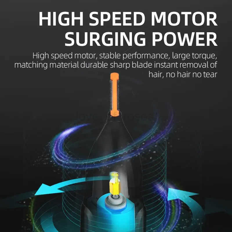 3in1 Rechargeable Nose Trimmer Beard Trimer For Men Micro Shaver Eyebrow Nose Hair Trimmer For Nose And Ear Cleaner Grooming Set Z251029