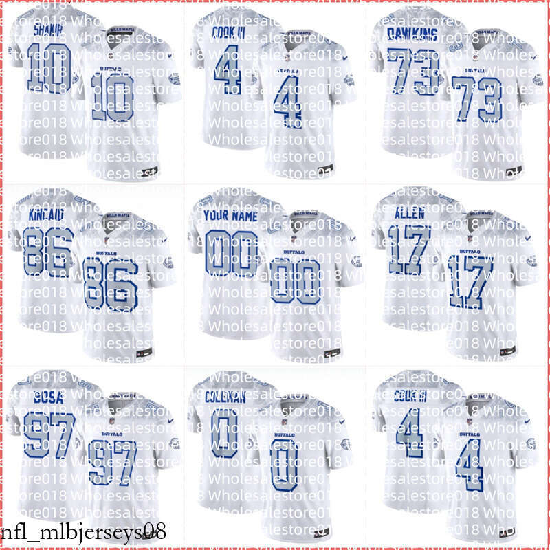 NFL Bills Josh Allen James Cook III Keon Coleman Joey Bosa Matt Milano Dalton Kincaid Jim Kelly Dawson Knox 2025 Rivalries Collection Limited Jersey nnk