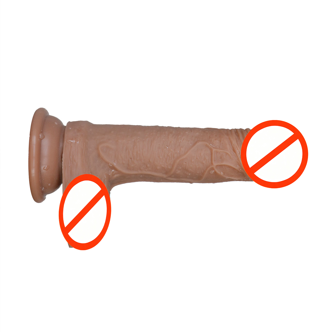 Sturdy Real-Life Silicone Vibrator - Large Size With Secure Suction Base Attachment