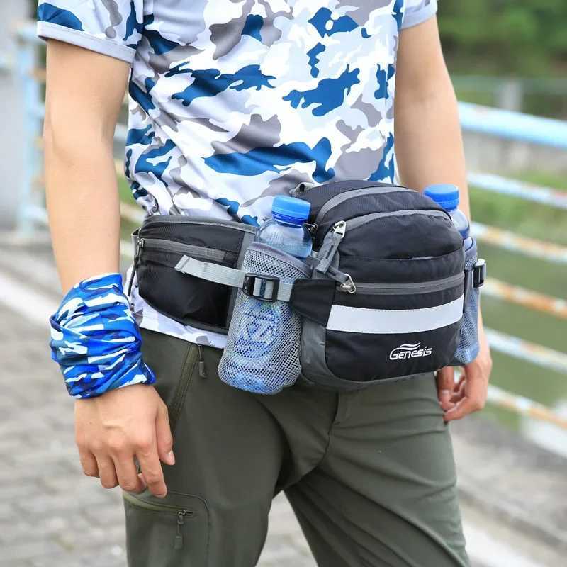 Bike Riding Cycling Running Fishing Hiking Waist Bag Fanny Pack Outdoor Belt Kettle Pouch Gym Sport Fitness Water Bottle Pocket H251029