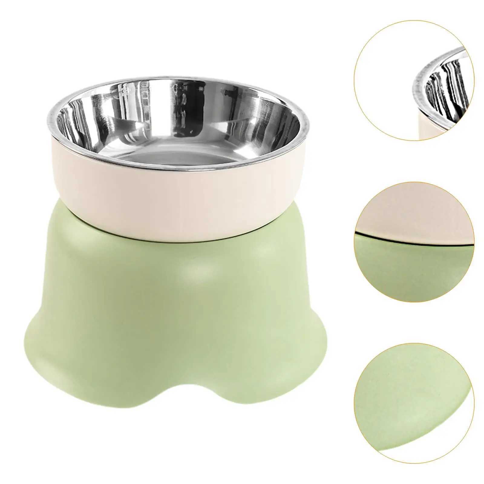 Elevated Cat Food Bowl Dog Bowl Detachable Stainless Steel Bowl Sturdy J251113