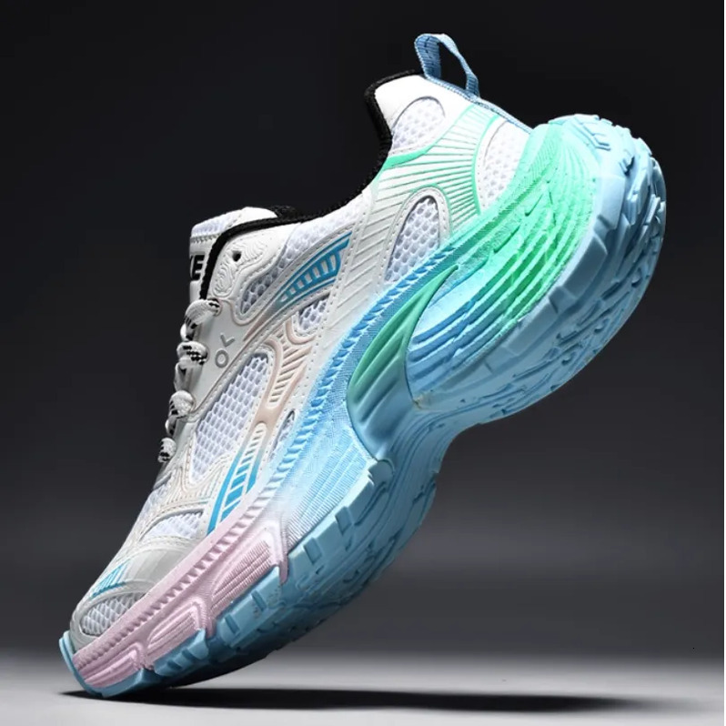 ONKE Dad Shoes for Women New Thick-Soled Height-Increasing Casual Sports Shoes Fashionable Versatile Breathable Mesh Running Shoes Anti-slip