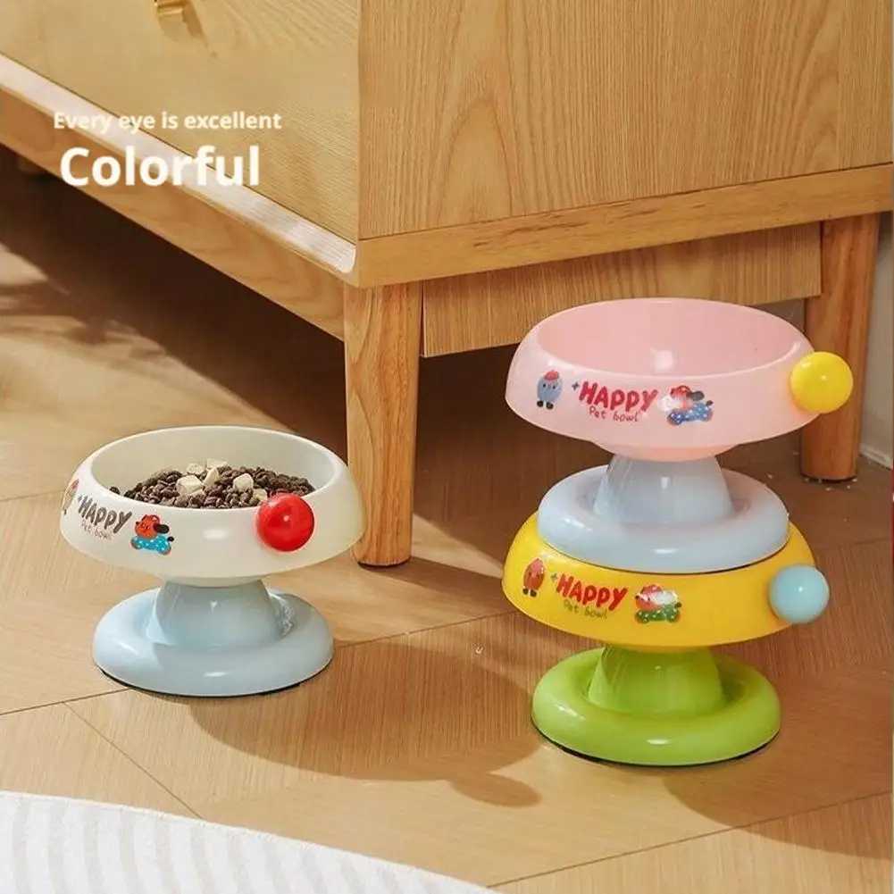 Stainless Steel Pet Bowl NonSlip Durable Cat Food Bowl Dog Bowl Protects Cervical Spine for Kittens And Dogs Easy To Clean J251113