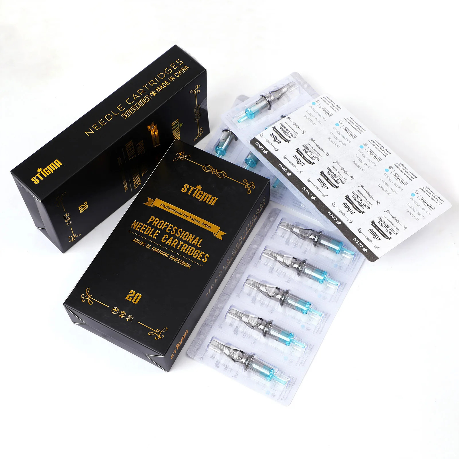Gray STIGMA Premium Tattoo Needle Revolution Cartridge RL RS RM Magnums For Pen Machine Supply 251027