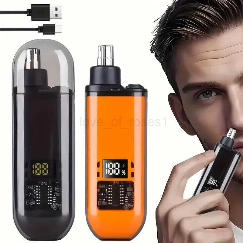 Nose Hair Trimmer with Builtin Battery Rechargeable Ideal for MenS Personal Care Neat Image Maintenance Nose Hair Trimmers Z251030