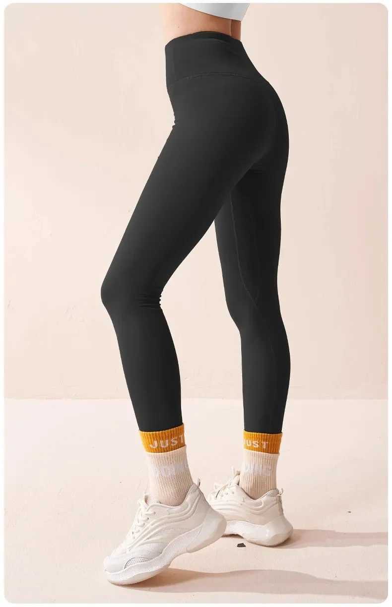 Velvet Yoga Pants for Women High Waist Autumn Winter Warm Slimming Running Leggings Sports Fitness Gym Trousers J251030