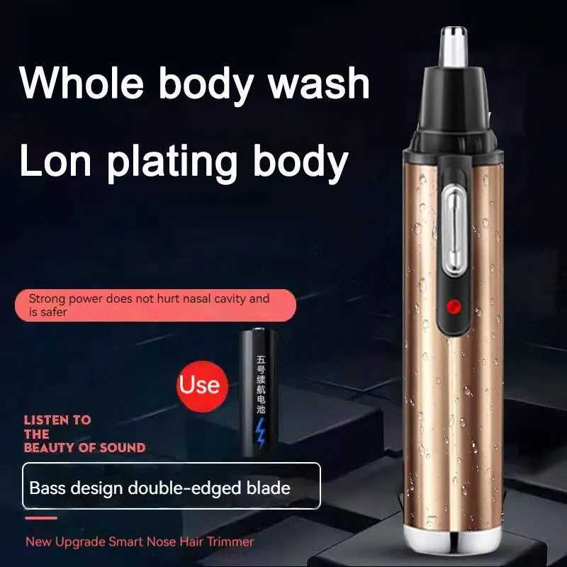 Electric Nose Hair Clipper Rechargeable Multi Kinetic Shaving Two in One Unisex Fully Automatic Washable Shaving Nose Trimmer M251030