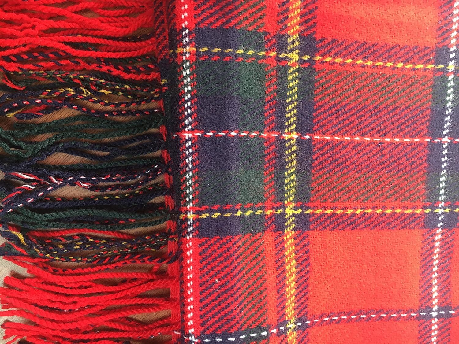 Custom Women's Fashion Long Shawl Big Grid Winter Warm Lattice Large Scarf Christmas gifts