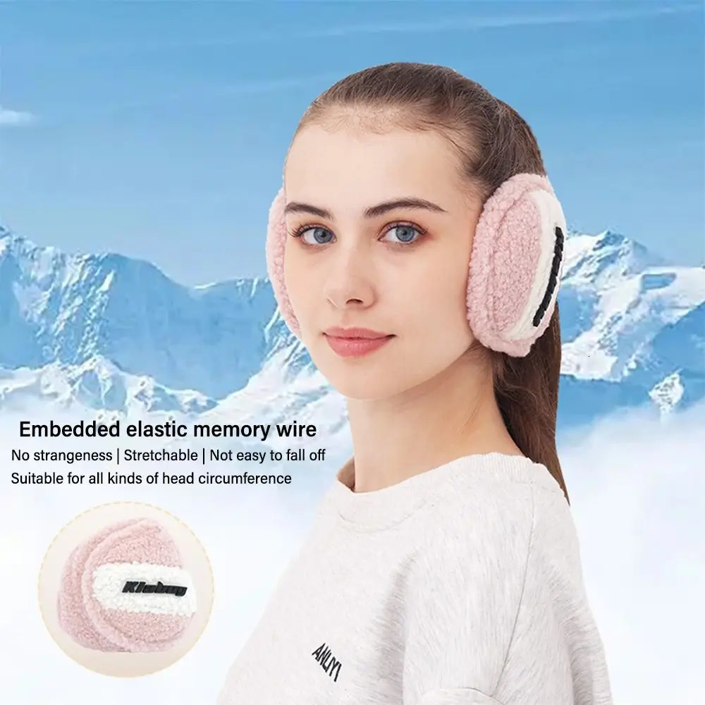 Fashion Warm Fleece Earmuffs Soft Furry Foldable Outdoor Ear Warmer Adjustable Wrap Winter Ear Muffs for Women Men 251024