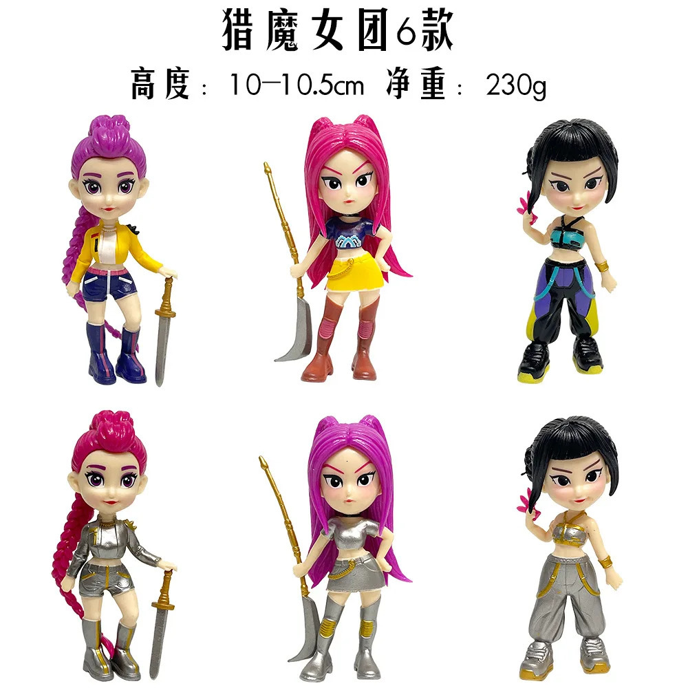 K Pop Demon Hunters Blind Box Cartoon Rumi Mira Zoey Doll Desktop Ornament Surprise Mystery Boxes Children Birthday Gift Toys 251029