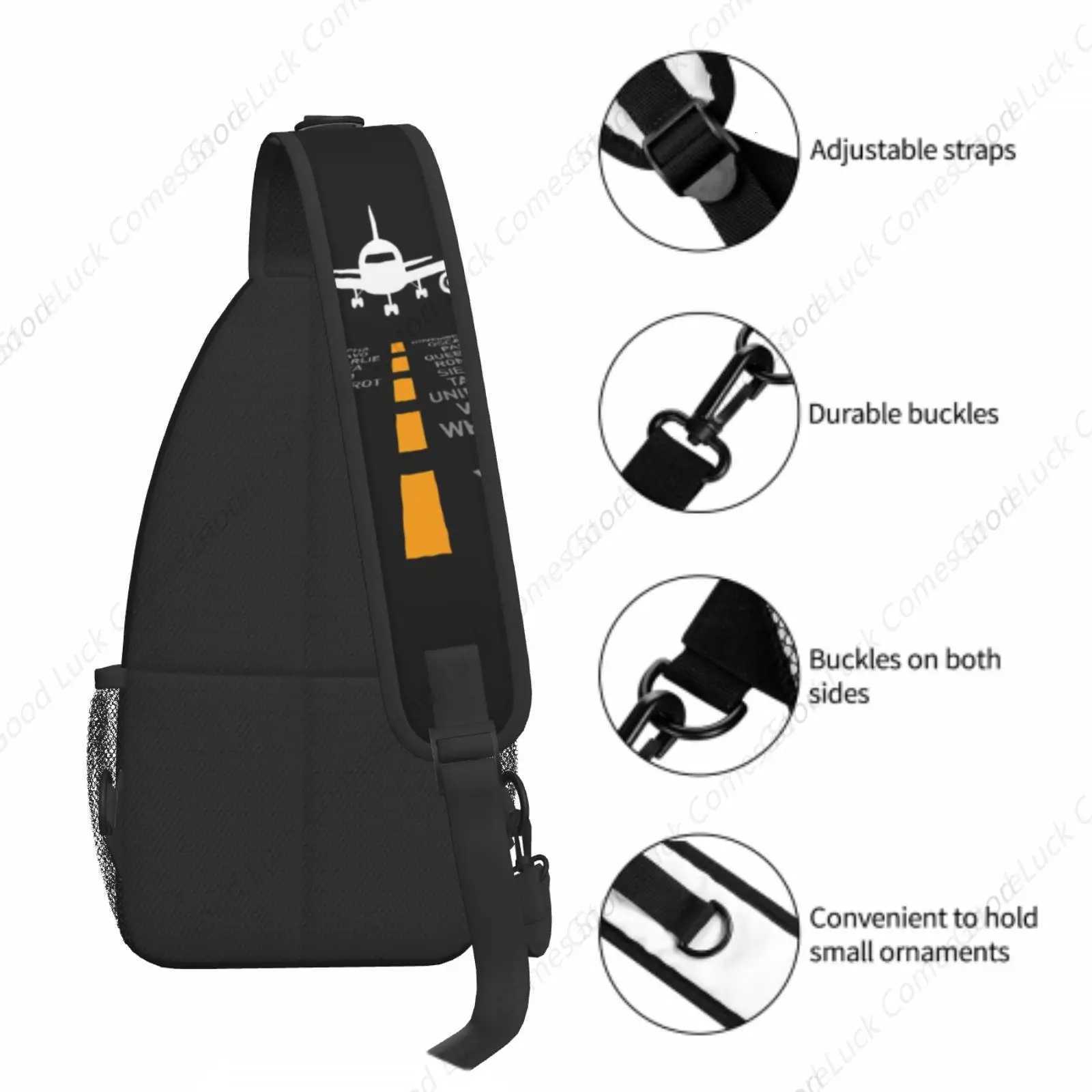 Runway Plane Bag Crossbody Bags Trendy Sling Backpack Chest Shoulder Bag Gym Cycling Travel Hiking H251029