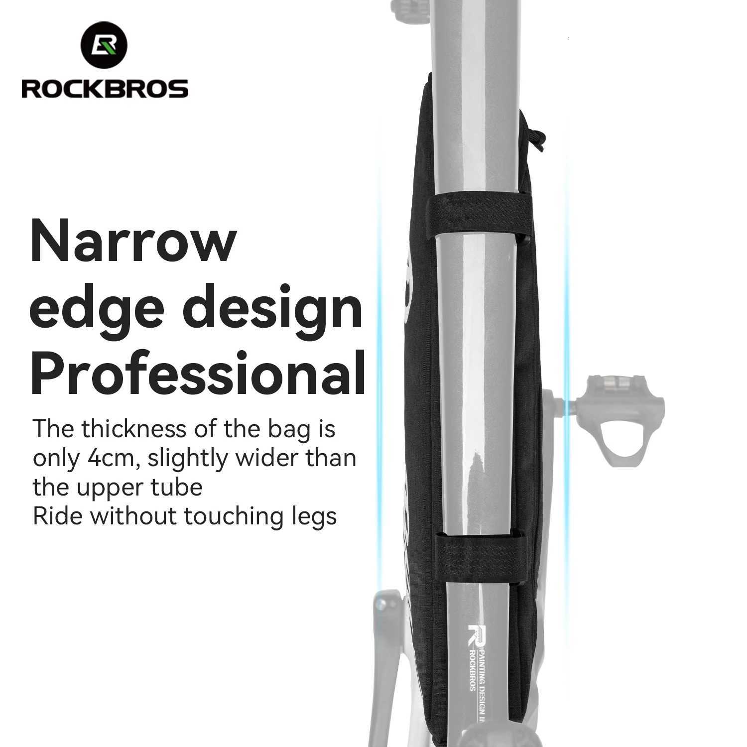 ROCKBROS Large Bicycle Triangle Bag 19L Frame Front Tube Bag Cycling Tool Pouch Bag Waterproof Bike Accessory H251029