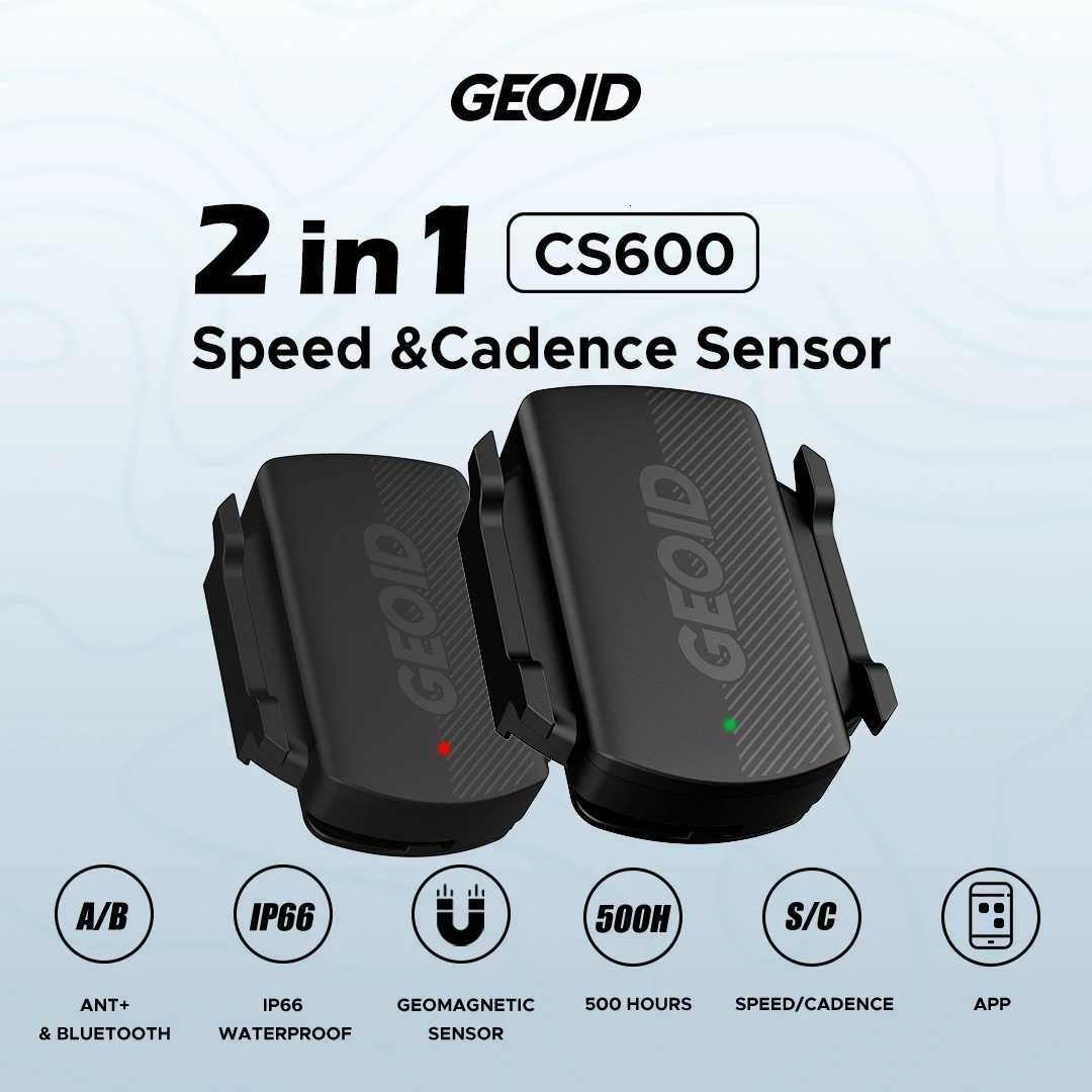 GEOID CS600 Smart Cycling Speed and Cadence Sensor Bluetooth 50ANT DualMode Transmission Waterproof Bike Speed Sensor H251029