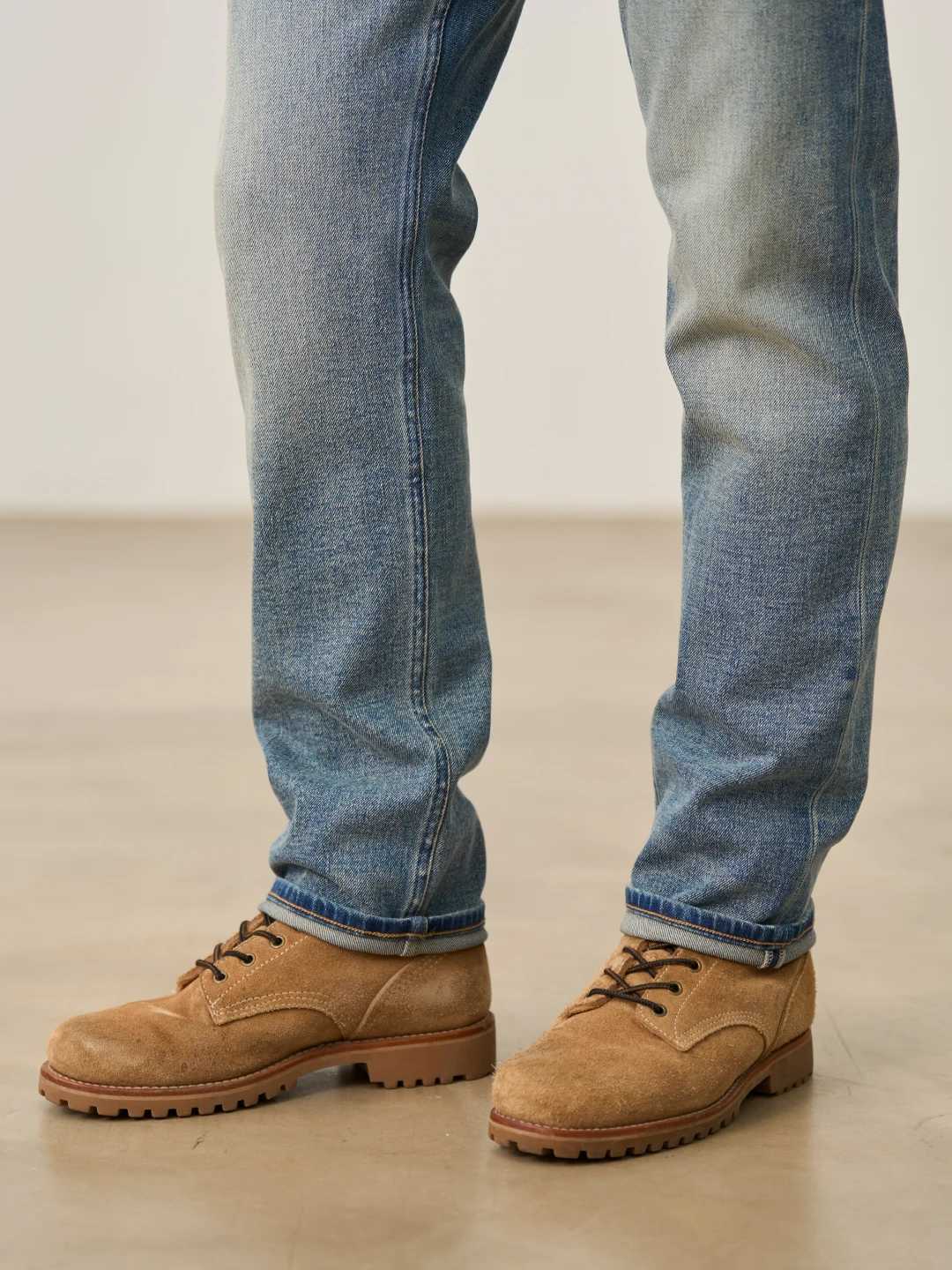 SIMWOOD 2025 Autumn Winter New 134oz Elastic Fabric Jeans Men Plus Size Comfortable Trousers Denim Pants J251030