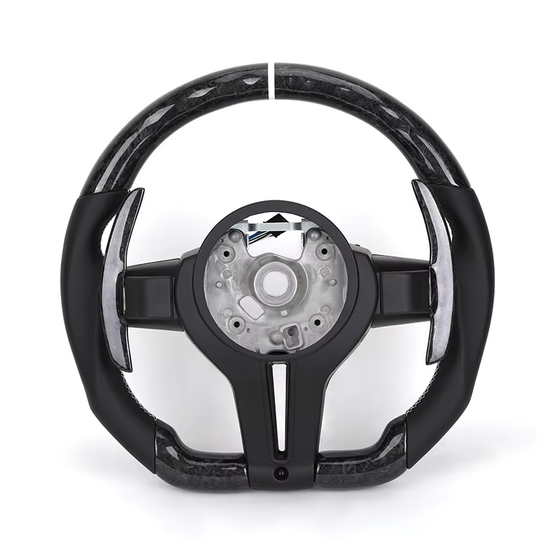 Custom Nappa Leather Forged Carbon Fiber Steering Wheel for BMWF01 F30 F10 F11 F20 F21 F82 M2 F87 M5 E90 E92 M3 F80 M4 F33