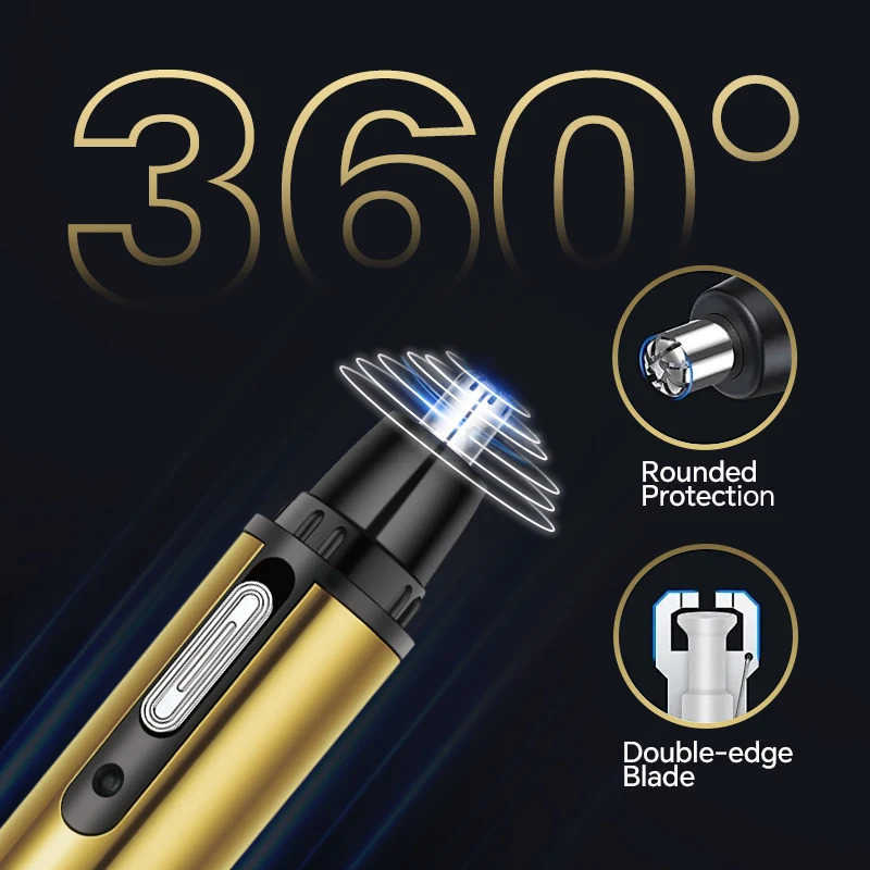 4in1 professional beauty kit USB rechargeable nose and ear clipper beard and eyebrow shaver Z251030