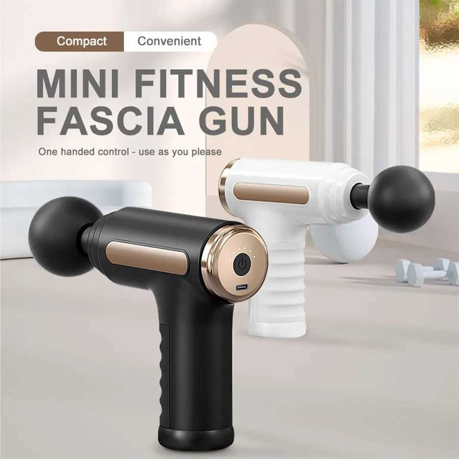 Exercise Massager Fascia Massage Gun Electric Massager Body Relaxation Belt 4 Replaceable Heads Fitness Equipment Fascia Gun J251030