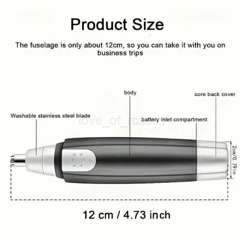 1PC Waterproof Nose Ear Hair Trimmer Multifunctional Beard Trimmer Ideal Shaving Gift for Men Z251030