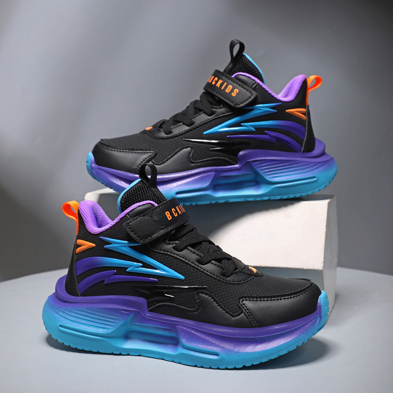 Men's shoe designer shoes new children's sports shoes autumn and winter plus size children's leather waterproof girls' running sho