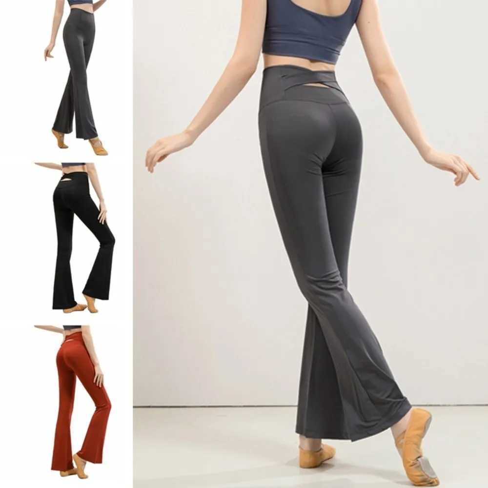 Hip Lifting With Velvet Yoga Pants Micro Flared Crisscross Straps Fitness Pants Breathable Slim Fit High Elastic Pants Winter J251030