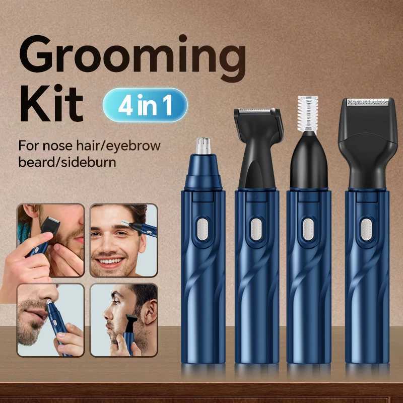 4in1 Beauty Set USB Rechargeable Electric Shaver Ideal for Shaving Beards Nose Hair Eyebrows and Hair M251030