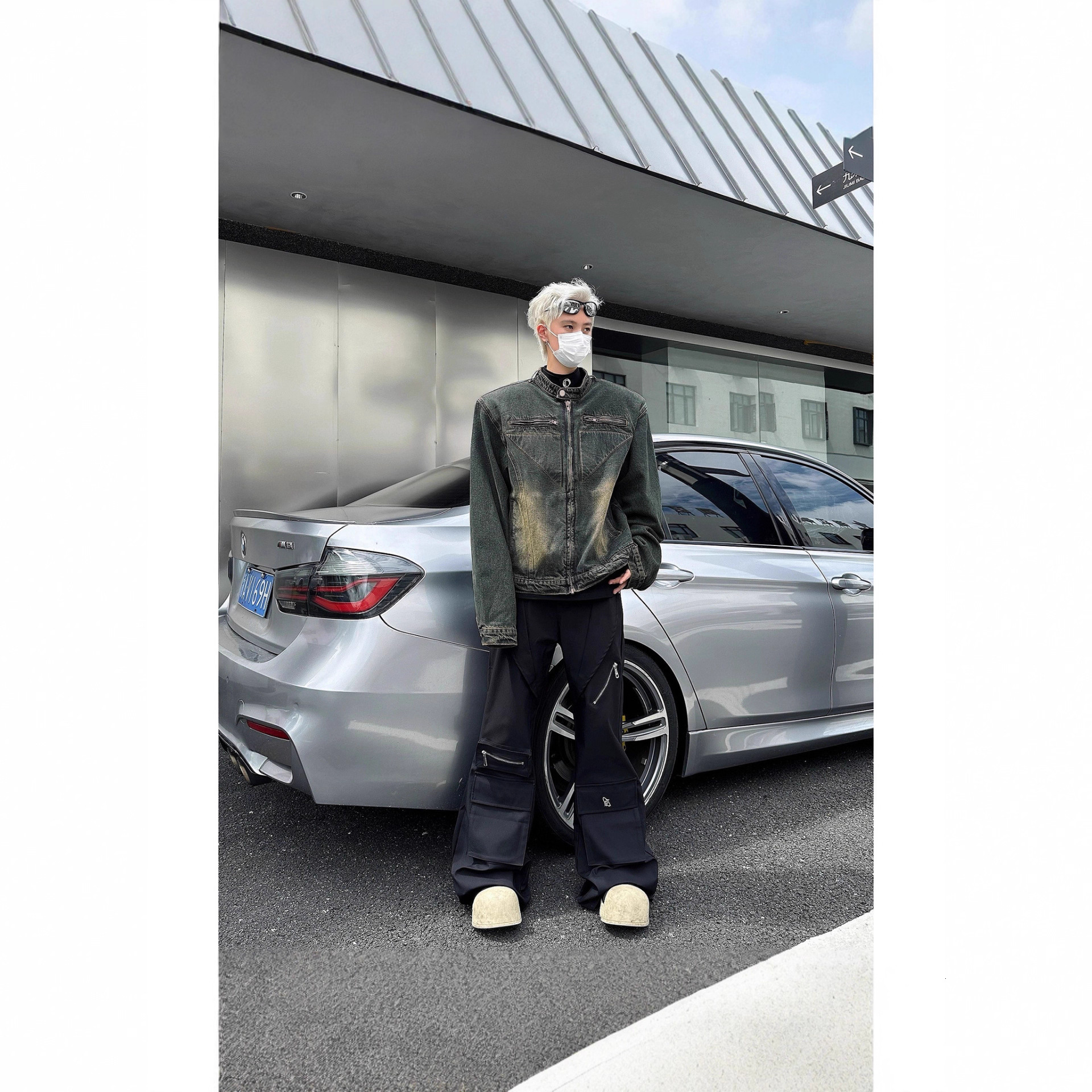 American High Street Denim Jacket For Designer Coat Men Vintage Washed Autumn Short Loose Versatile Jacket With Unique Design