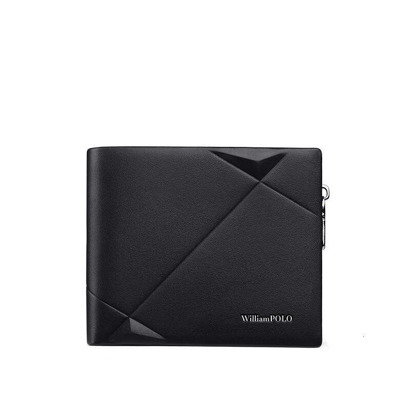 Top Layer Cowhide Men's Genuine Leather Short Wallet with Gift Box