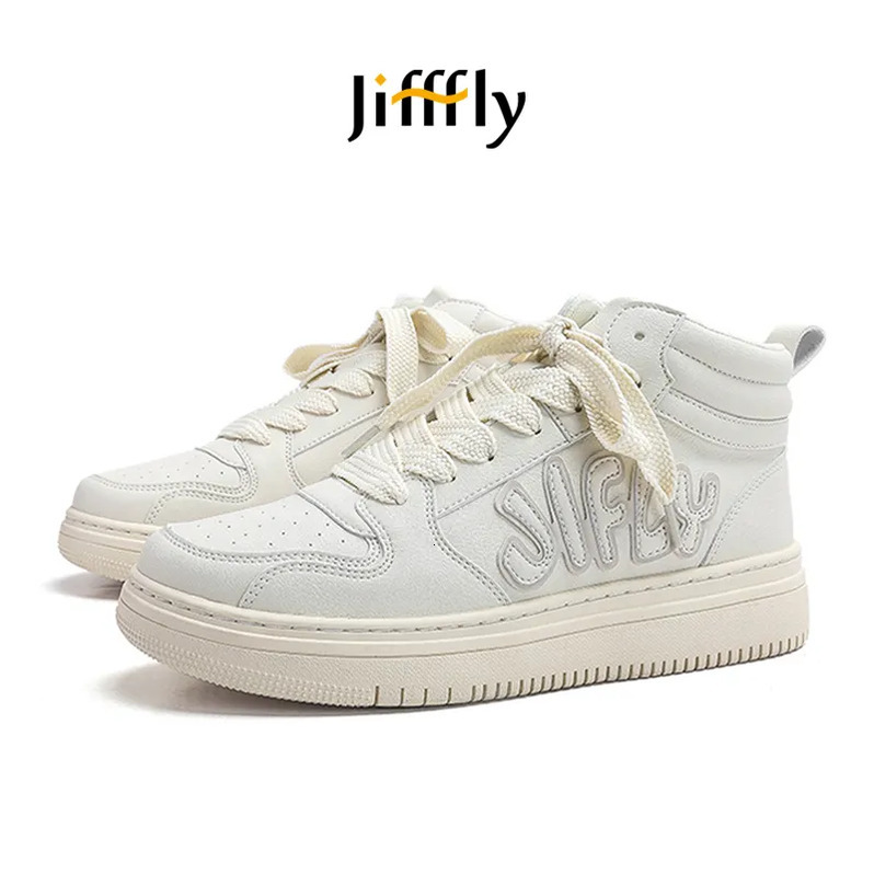 Jifffly 2025 Summer New Unisex High - Top Plimsolls Student - Trend Versatile White Couple Sports Shoes, Breathable and Comfortable
