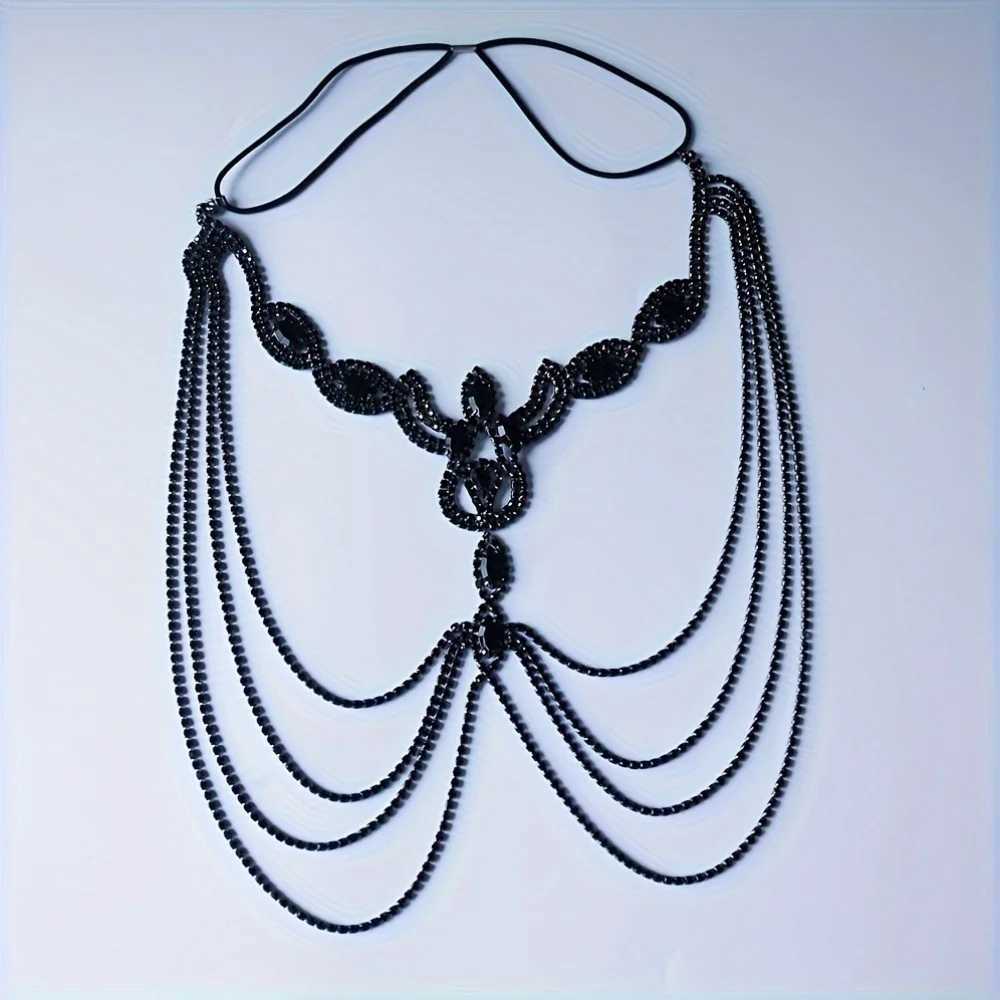 Rhinestone Black Mask for Women Luxury Mask Fashion Masquerade Party Mask Accessories Ladies Face Jewelry Mask 2025W251029