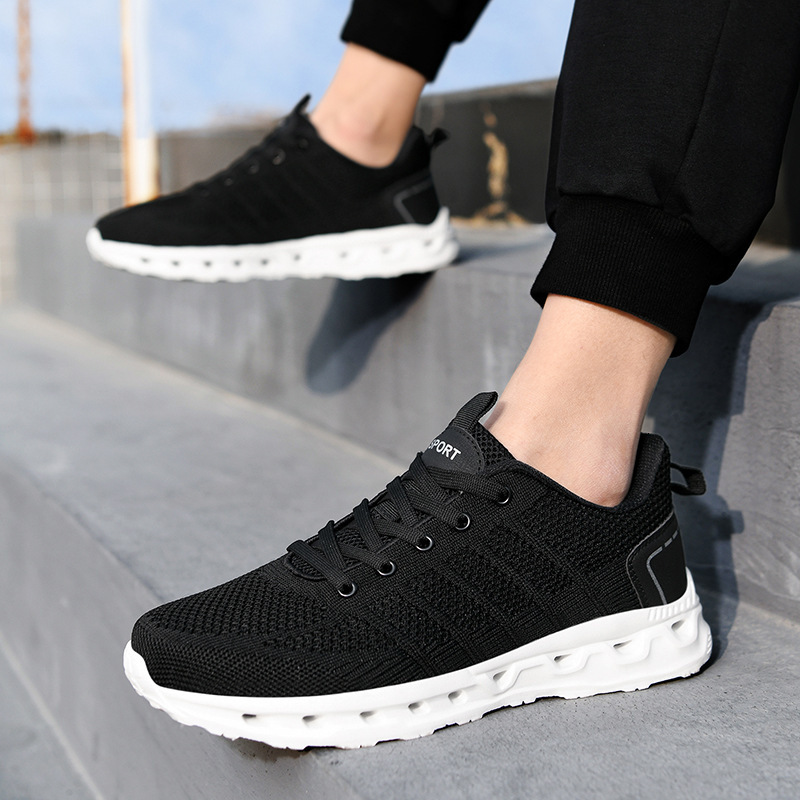 Free Shipping Fashion Big Size Sneakers Lightweight Breathable Casual Sport Mesh Running Shoes for Men