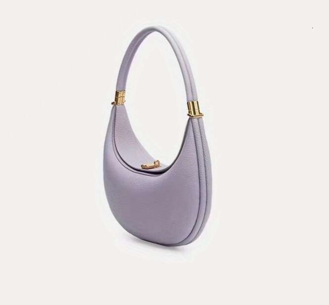 Medium Layered Crescent Elegant Golden-Tone Hardware Snap Closure, Light Multi Brown Brown 2025