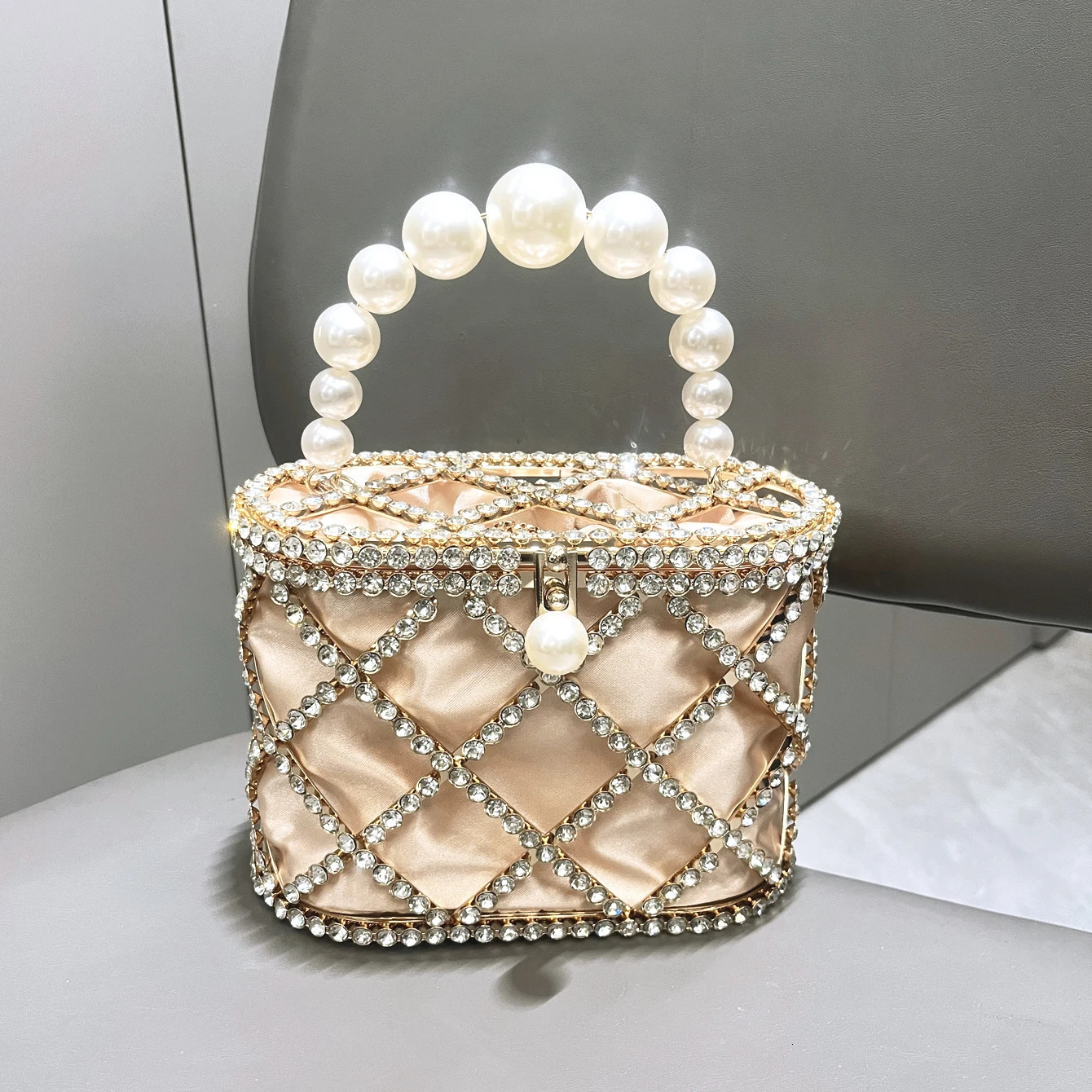 handmade Rhinestones Evening clutch Bag Purses and handbag er shoulder bag Shiny Crystal Clutch purse bucket bag 251023